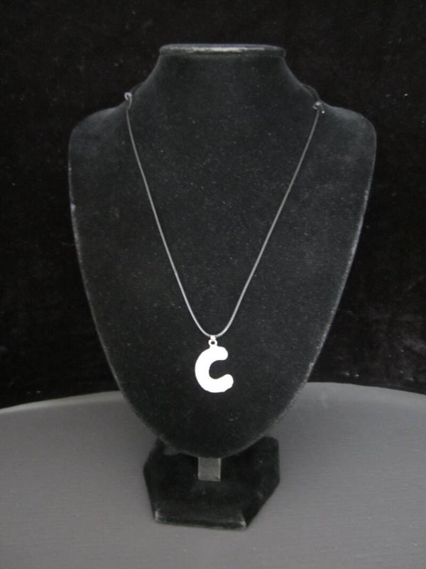 Letterhanger C van zilvertin