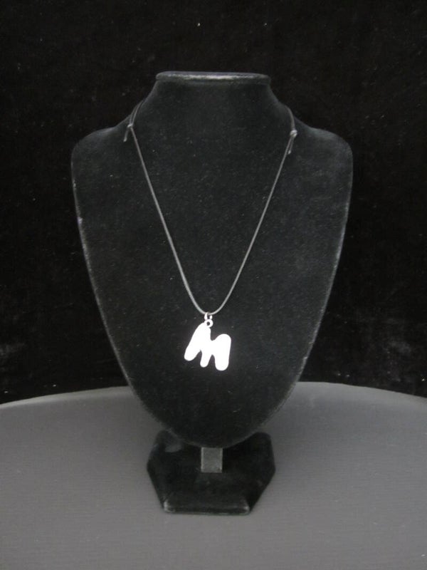 Letterhanger M van zilvertin