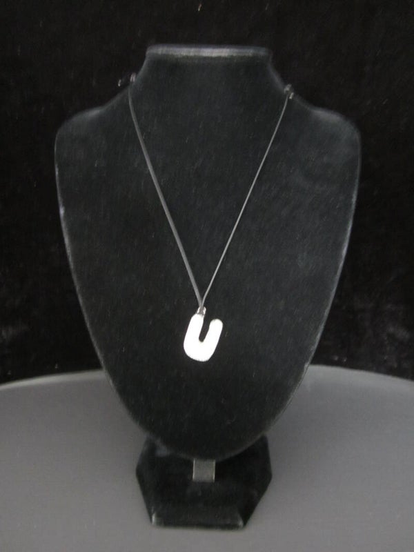 Letterhanger U van zilvertin