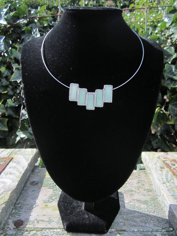 Hanger "Syl"  pastel groen glas