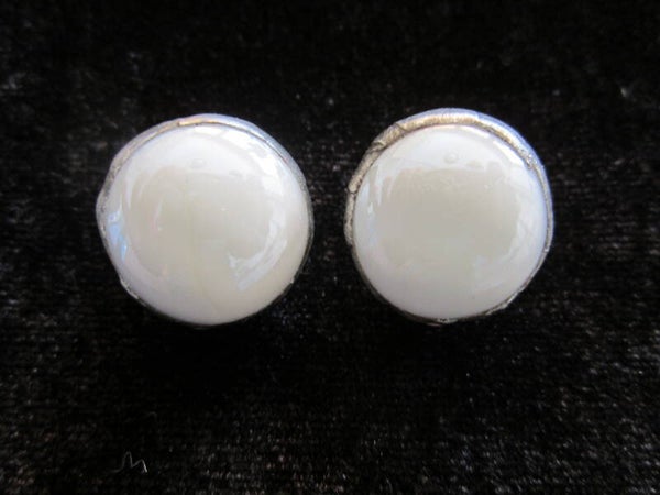 Oorclips witte glasparel