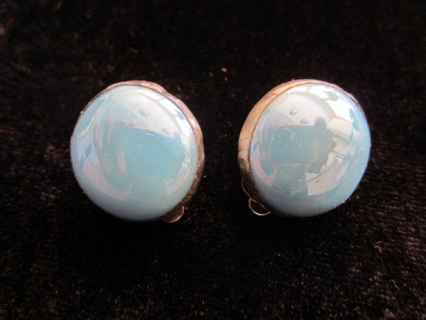 Oorclips turquoise glasparel