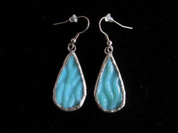 Oorhangers druppel turquoise