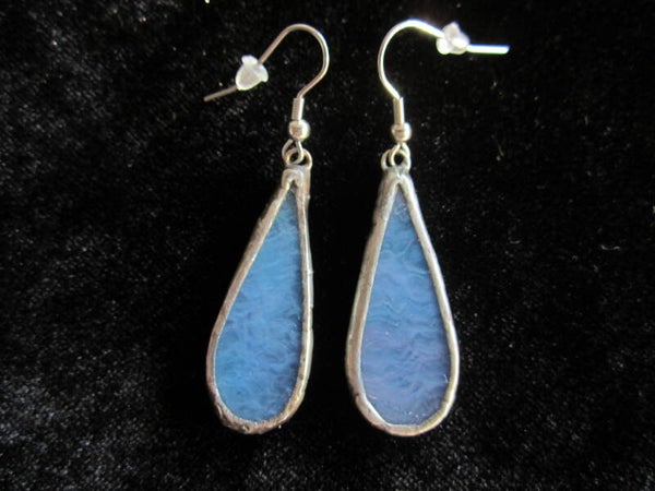 Oorhangers druppel blauw