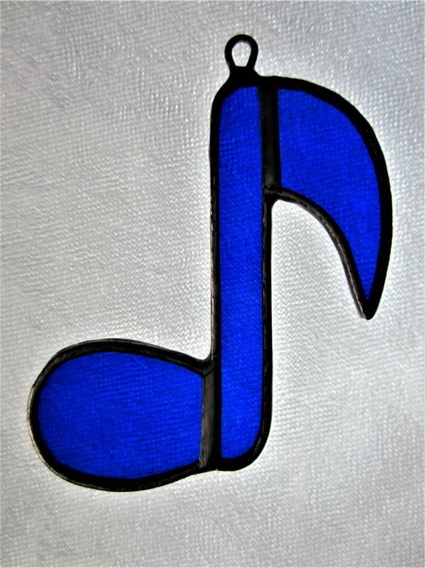Muzieknoot blauw