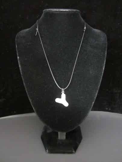 Letterhanger Y van zilvertin