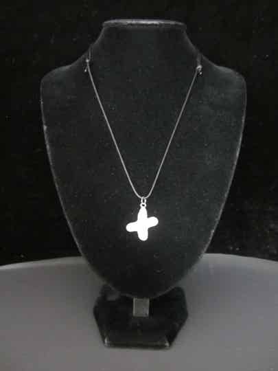 Letterhanger X van zilvertin