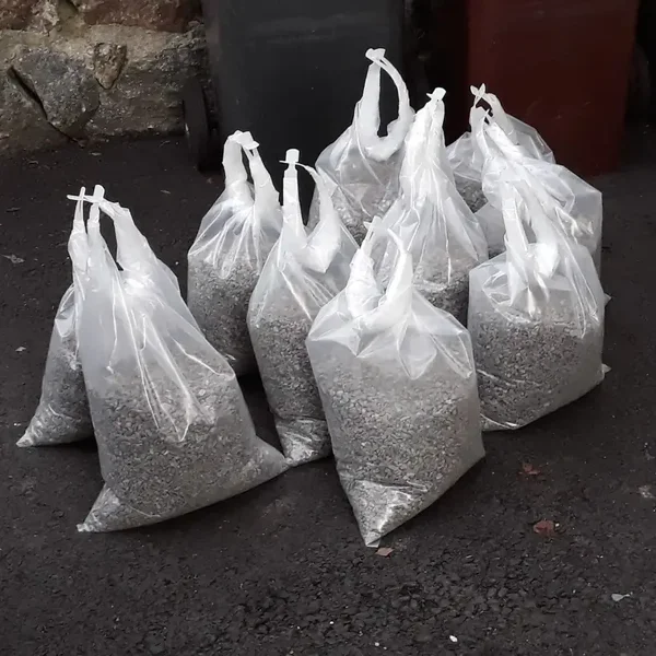 Strøsingel i 10 kg sekker