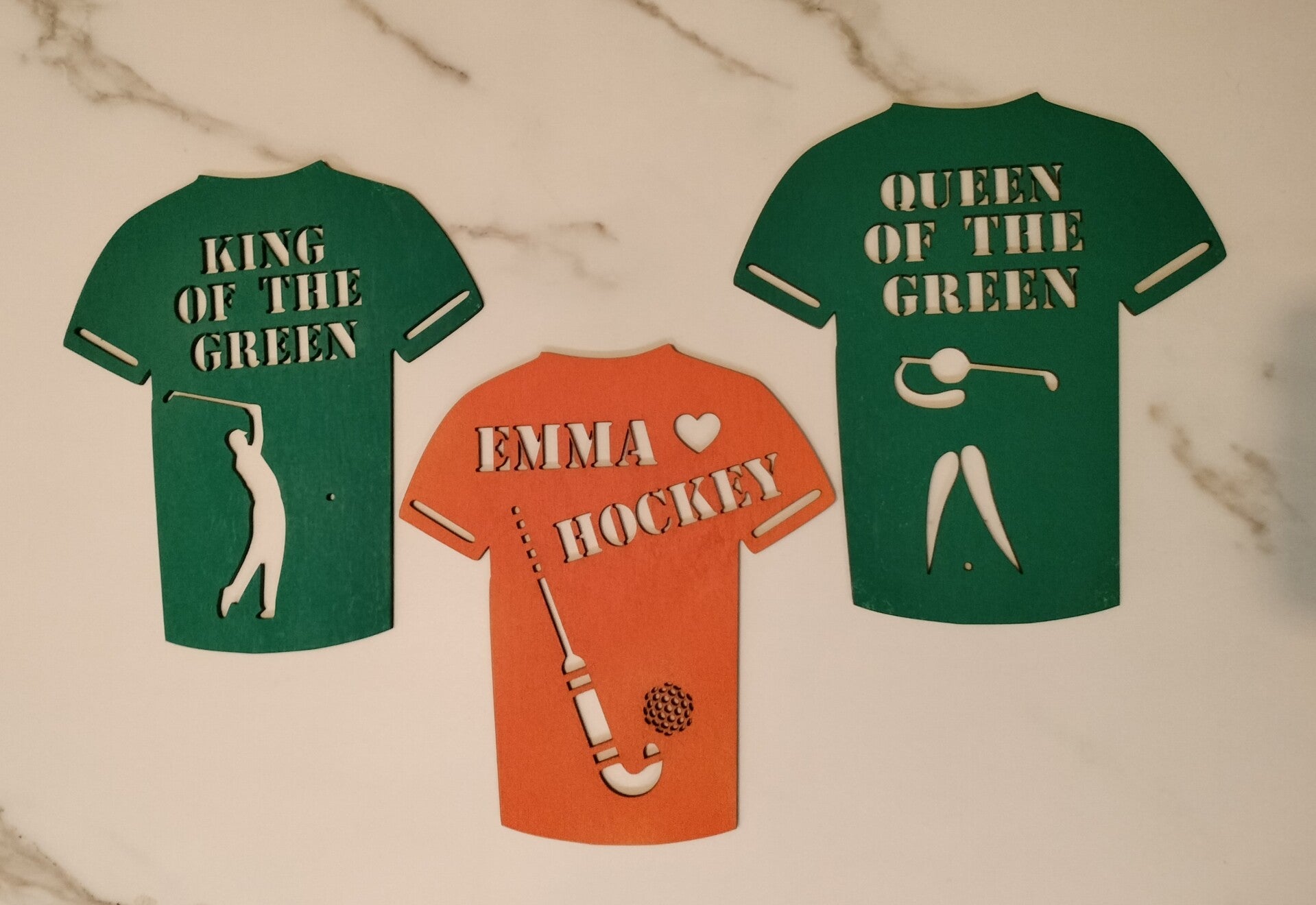 Hockey met naam en of tekst.