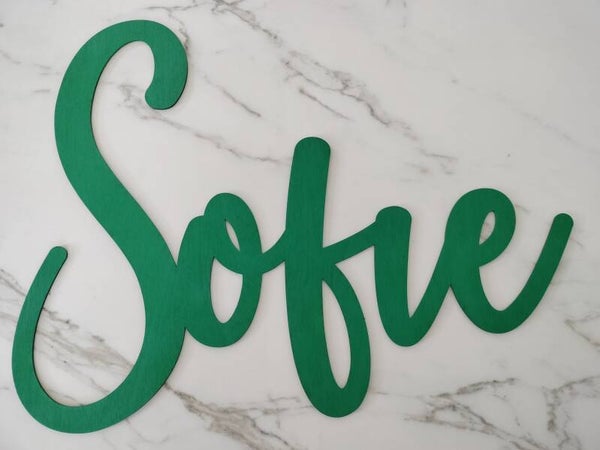 GROTE Letters uit hout.