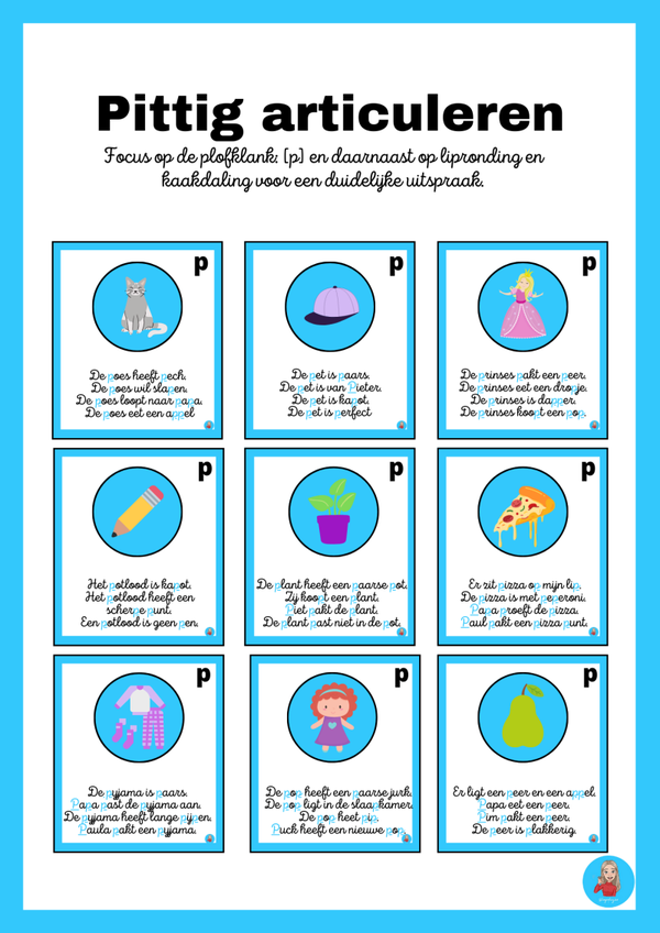 Pittig articuleren [p]