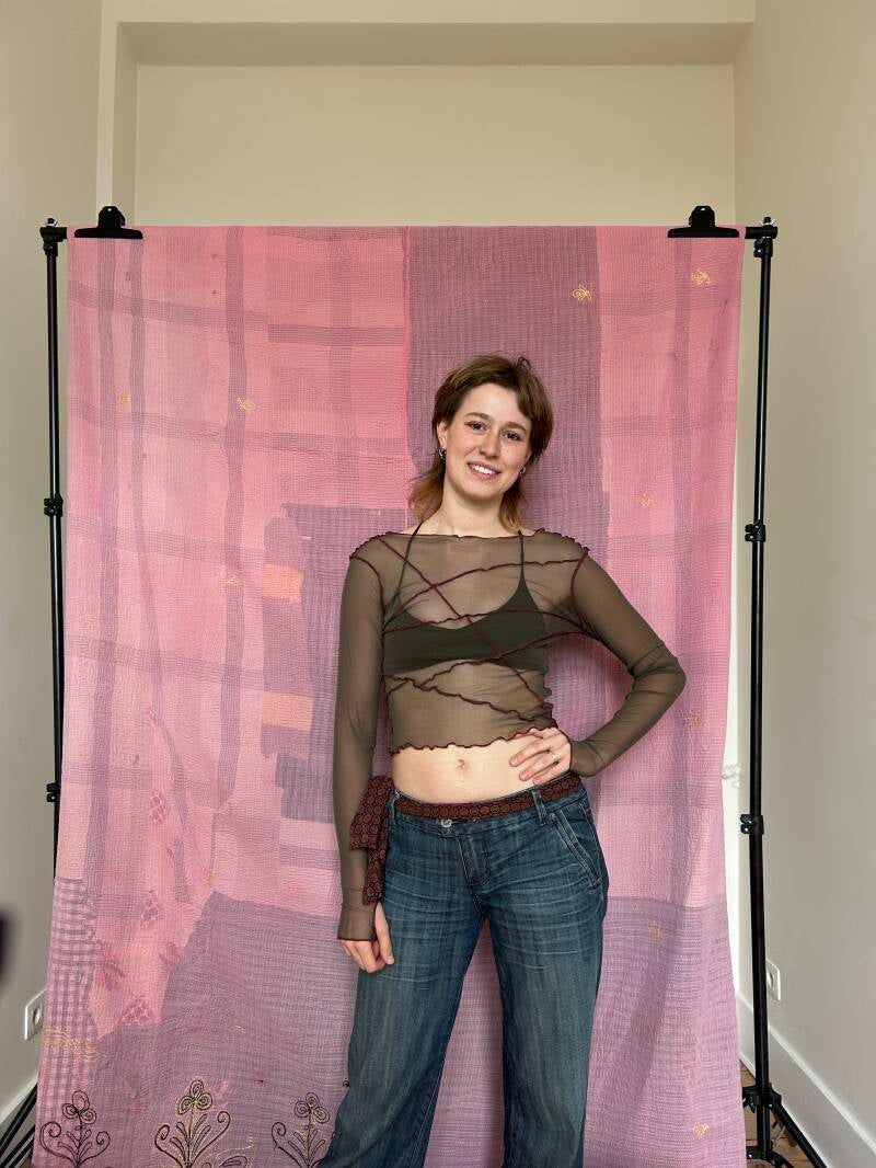 SIZE S - MESH LONGSLEEVE - Dark Green