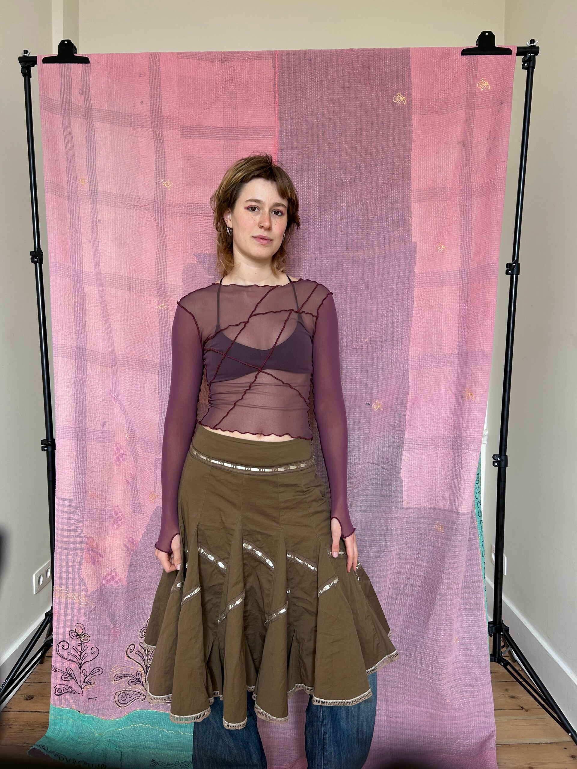 SIZE S - MESH LONGSLEEVE - Purple