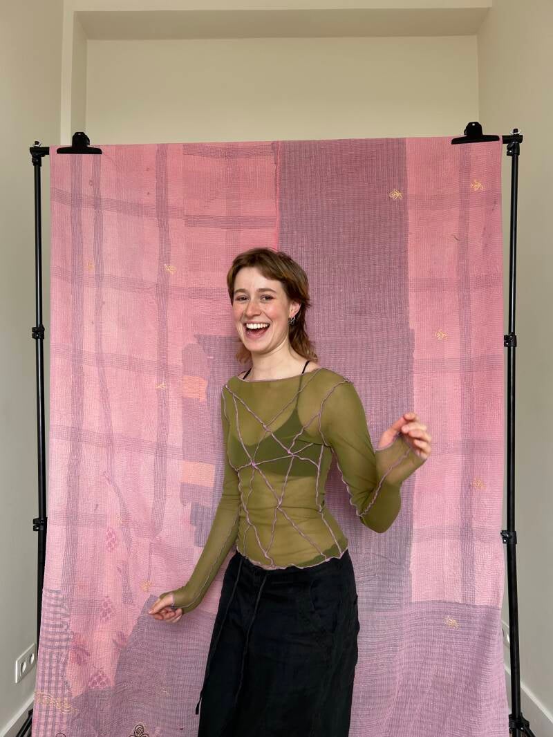 SIZE S - MESH LONGSLEEVE - Kaki Green