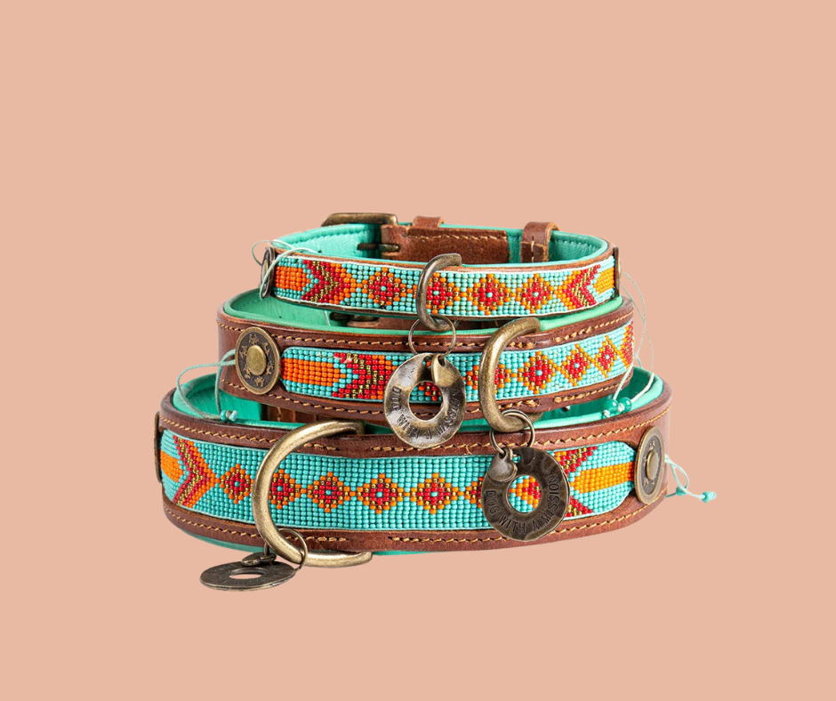 Paddy Lee Hondenhalsband met Kralen - Dog with a Mission