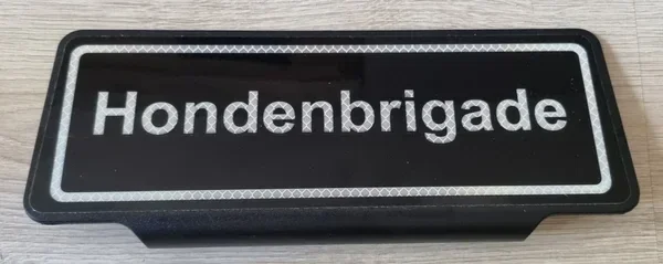 Hondenbrigade zonneklep met reflectie