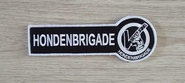 Hondenbrigade patch groot met klittenband