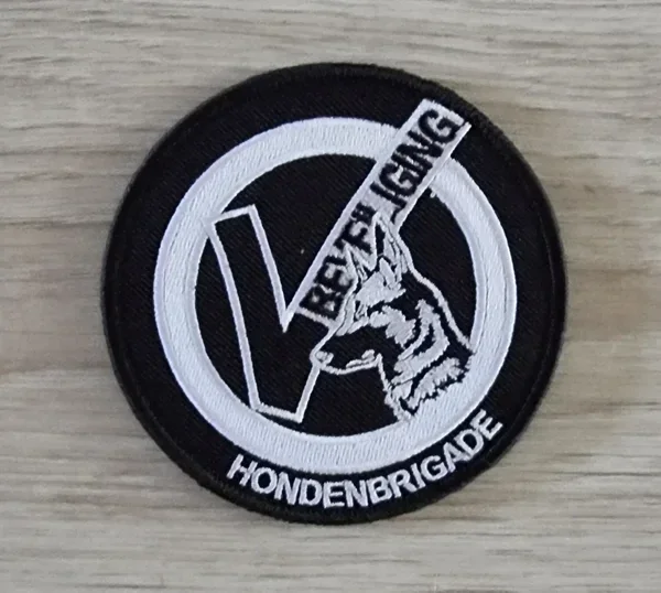 Hondenbrigade patch klein met klittenband