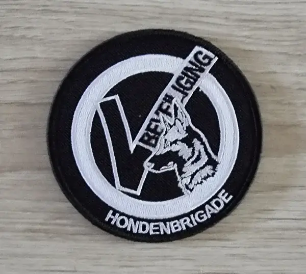 Hondenbrigade patch klein met klittenband