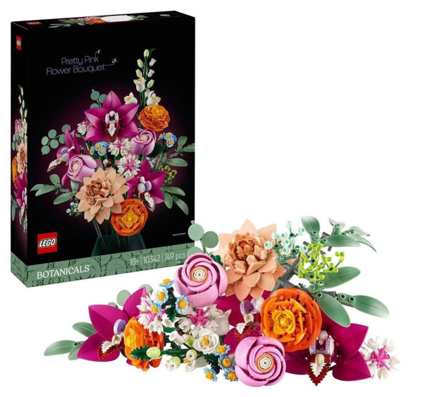 LEGO Botanicals 10342 Bouquet di Fiori Rosa
