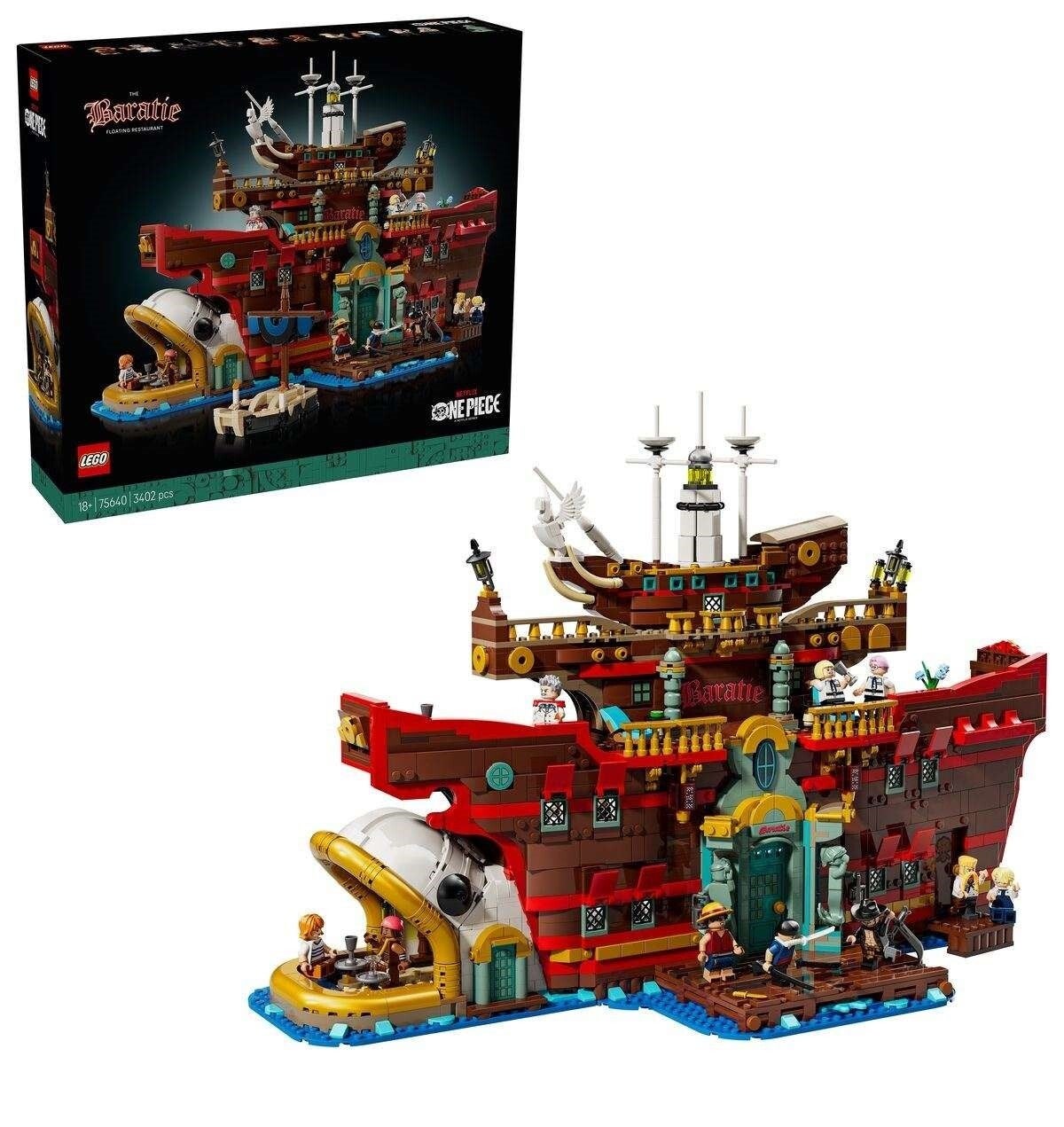 LEGO ONE PIECE 75640 Baratie, il Ristorante Galleggiante