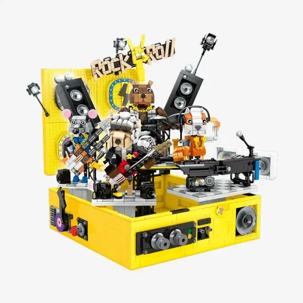 Jeux De Construction Boite à musique Animaux En Briques