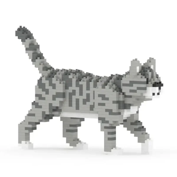 Jeux De Construction mini Chat tigré 740pcs En Briques JECKA