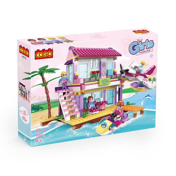 Jeux De Construction Maison de Plage Girls En Briques