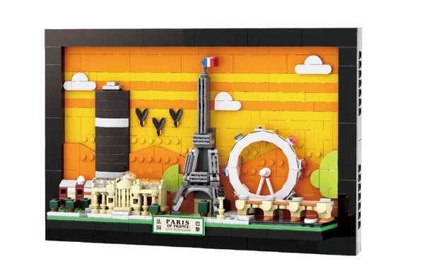 Jeux De Construction Carte Postale City Paris En Briques