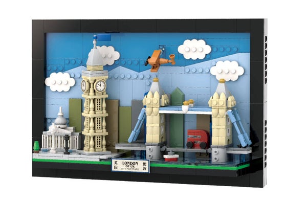 Jeux De Construction Carte Postale City Londres En Briques