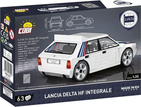 Jeux De Construction 1987 LANCIA DELTA INTEGRALE COBI en Briques