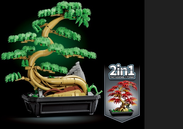 Jeux De Construction Bonsaï 2en1 /1023Pcs En Briques