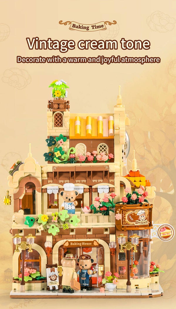 Jeux De Construction Teddy Bear Baking House En Briques