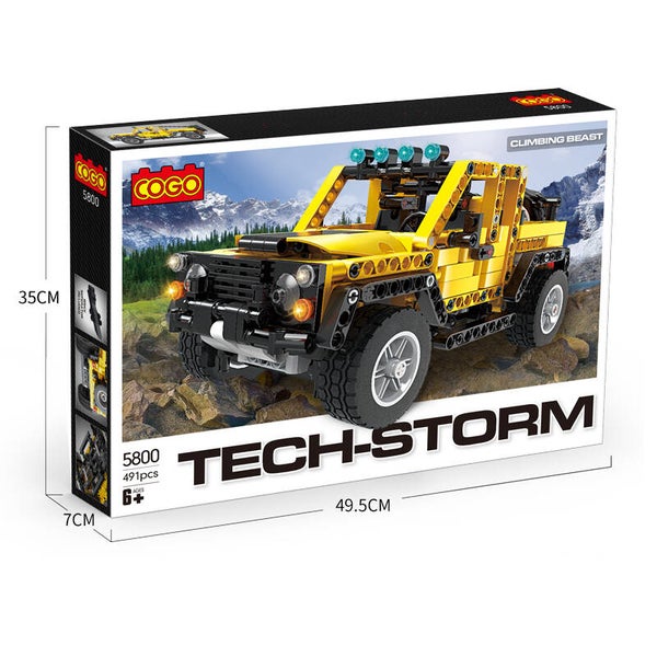 Jeux De Construction 4x4 jaune En Jaune