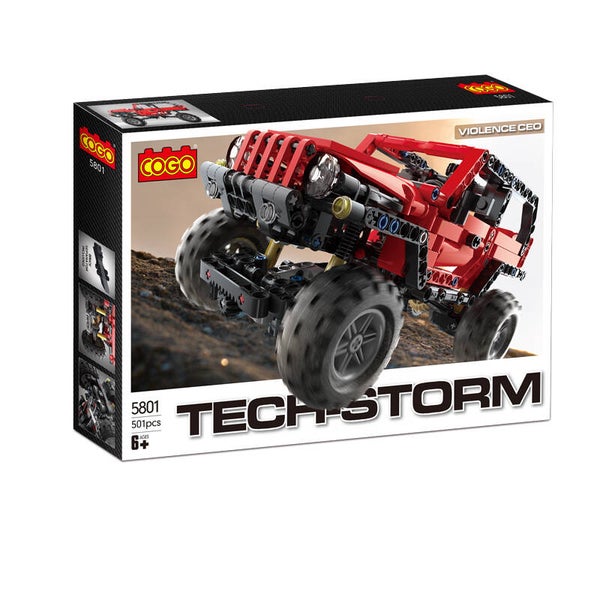 Jeux De Construction 4x4 jaune En Rouge