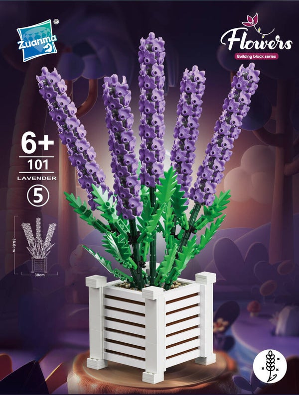Jeux De Construction Fleurs Lavande En Briques