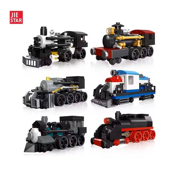 Jeux De Construction  Lot de 6  Mini Train En Briques