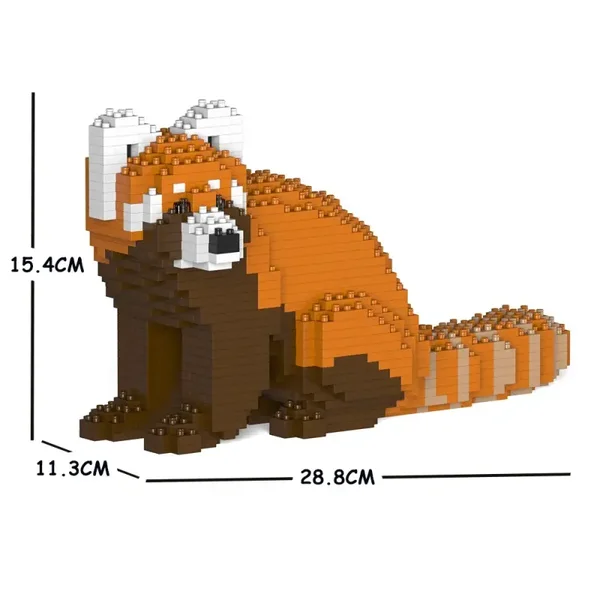 Jeux De Construction Panda Roux 880pcs En Briques JECKA