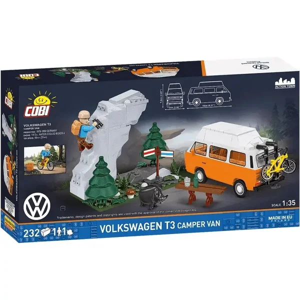 Jeux De Construction T3 CAMPER VAN COBI-24638 COBI En Briques