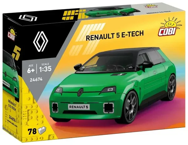 Jeux De Construction 24674 Renault 5 E-Tech verte COBI En Briques