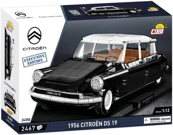 Jeux De Construction 24350 COBI, CITROEN DS.19 1956 Noir Édition exclusive – 2467 Pièces, COB24350 En Briques