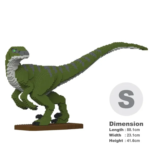 Jeux De Construction Dinosaure En Briques Vélociraptor Vert JEKCA