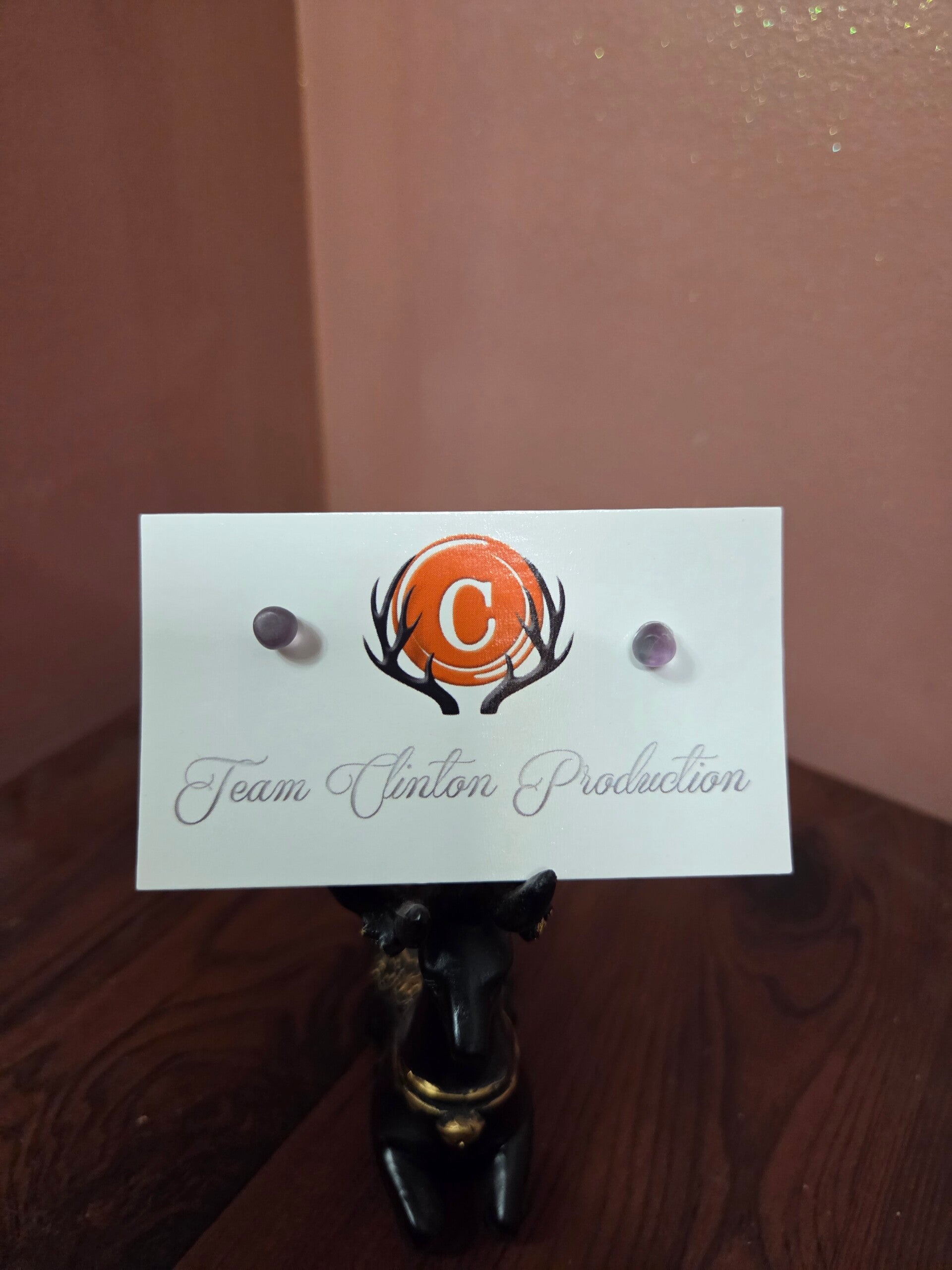 Purple Fluorite Earrings