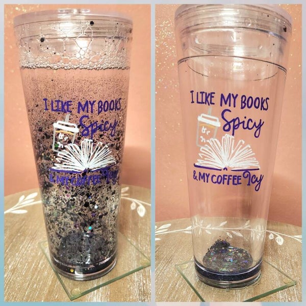 Books and Coffee Tumbler