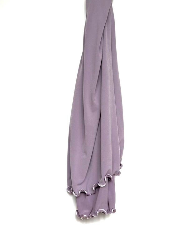 Hijab en Jersey Premium Liseré - Violine
