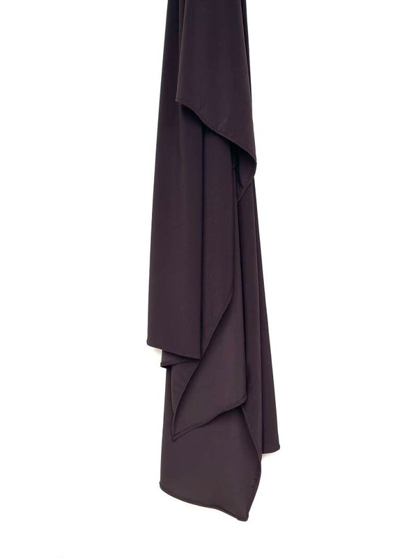 Hijab Jersey premium - Chocolat Noir -