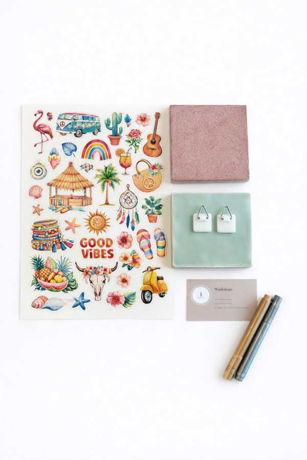 DIY tegeltje pimpen pakket 7 tropical