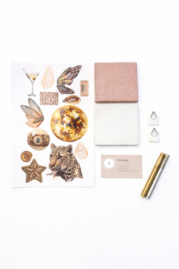 DIY tegeltje pimpen pakket 3 Goud