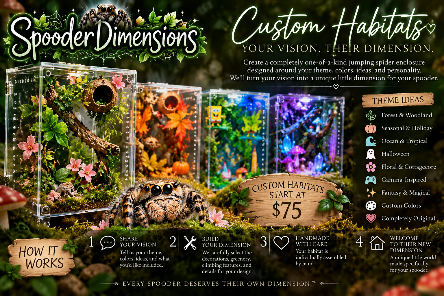 🕷️ SpooderDimensions Custom Habitat