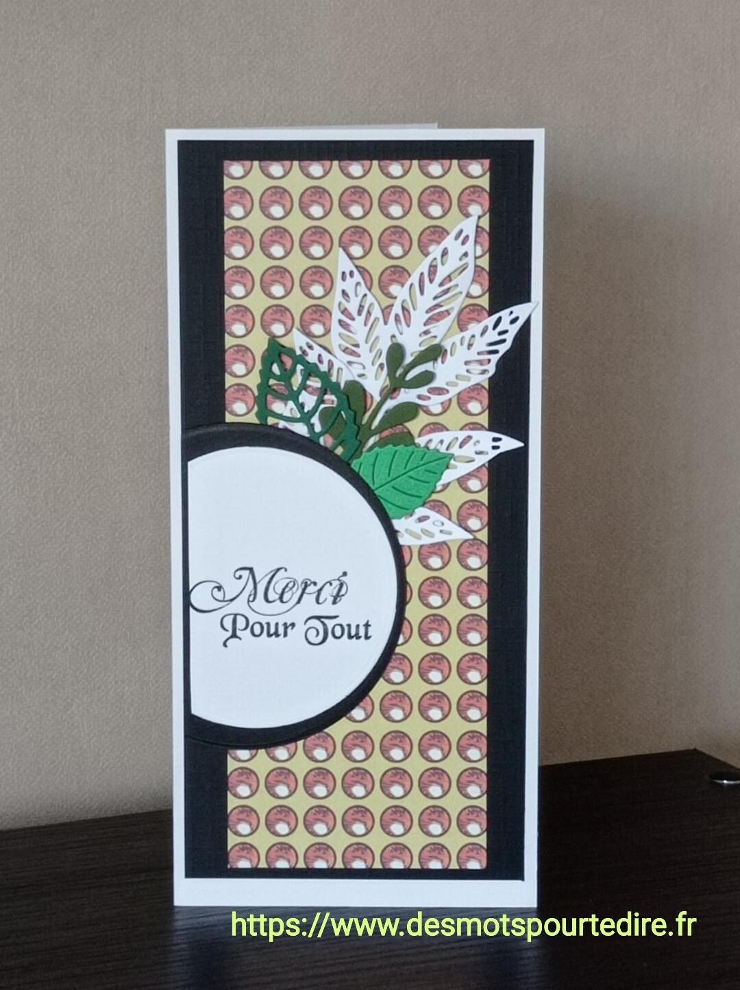 Carte de remerciement "Merci pour tout"